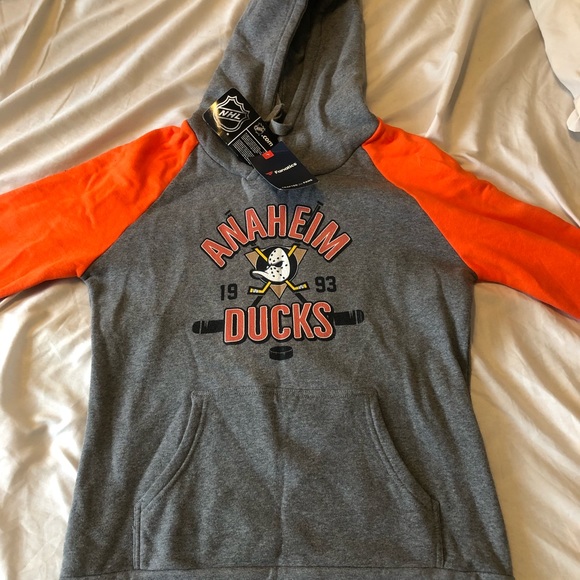 Fanatics NHL official merchandise Anaheim Ducks 1993 Logo Hoody - Picture 1 of 3